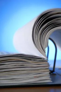 Geöffneter Aktenordner Closeup of an opened document file. Copyright: xZoo.. Stock Photos