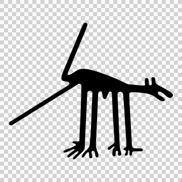 Geoglyph of the dog from Nazca 库存插图