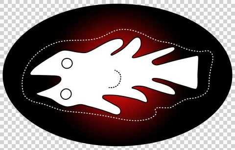 Geoglyph of the fish from Nazca Stock Illustration
