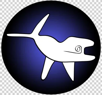 Geoglyph of the killer whale from Nazca Stock Illustration