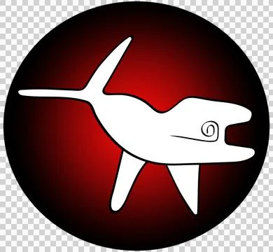 Geoglyph of the killer whale from Nazca Stock Illustration
