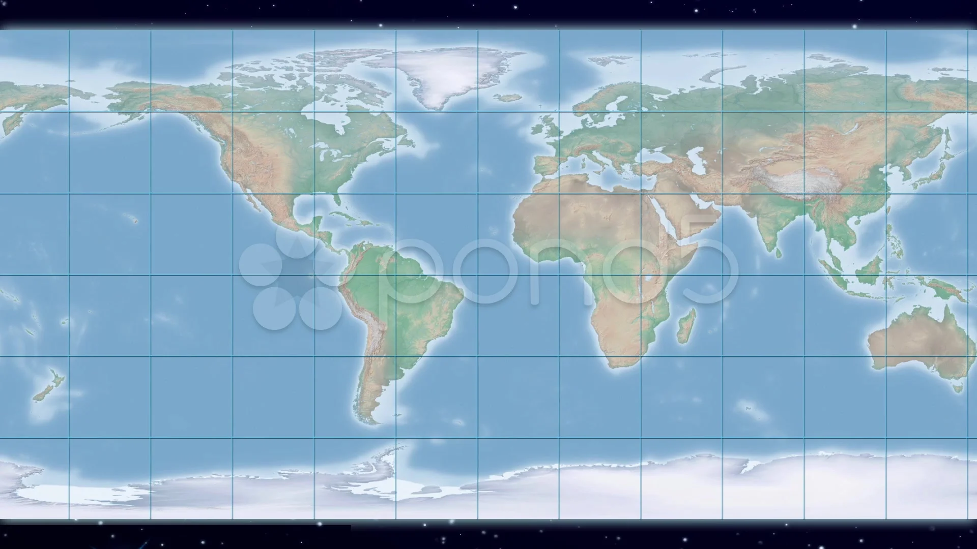 Equirectangular Map Of Earth Geographic (Equirectangular) World Map P... | Stock Video | Pond5