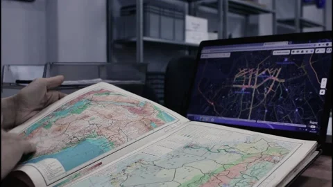 Geographic Information Systems Video stock 145322114