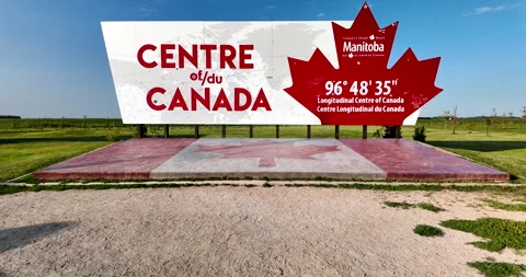 Geographical Centre of Canada Park in Tache Manitoba Stock Footage 287486145