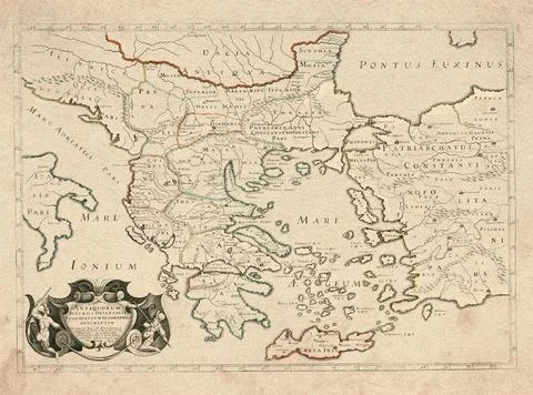 Geographical Description of the Ancient Bishoprics of Eastern Illyricum - M.. Stock Photos