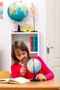 Geography class Stock Photos