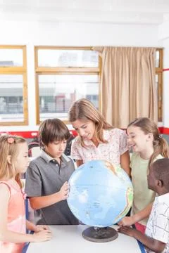 Geography class 写真素材