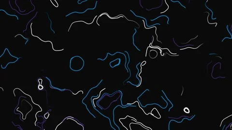 Geography Concept: Topographic Map Background with Abstract Lines and Shapes Stock Footage 237359974