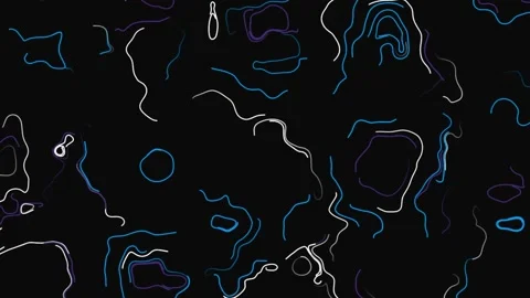 Geography Concept: Topographic Map Background with Abstract Lines and Shapes Stock Footage 237359985