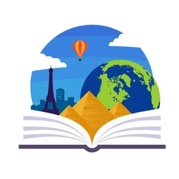 Geography Emblem Stock Illustration
