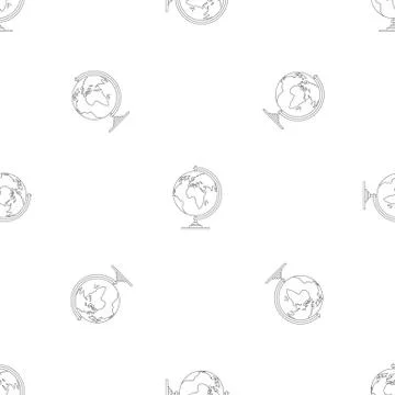 Geography pattern seamless Stock Illustration