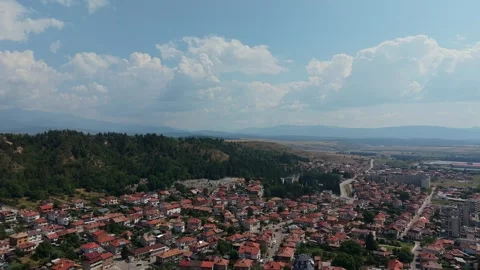 Geography of Razlog Bulgaria Mountains Stock Footage 344058767