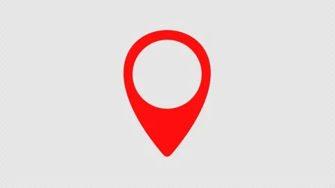 Geolocation and location, pointer and pinpoint, graphic animation Video stock 287826173