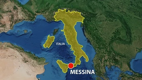 Geolocation of the city of Messina on the map Видео 202290484
