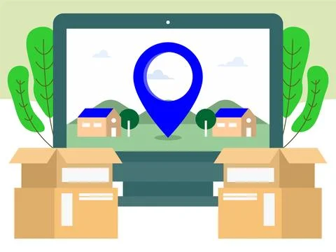 Geolocation Concept Illustration Stock Illustration