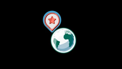 Geolocation Flat Icon Stock Footage 71936315
