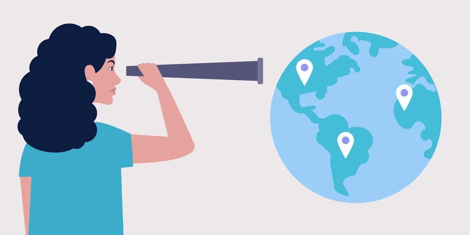 Geolocation, gps navigation concept Stock Illustration