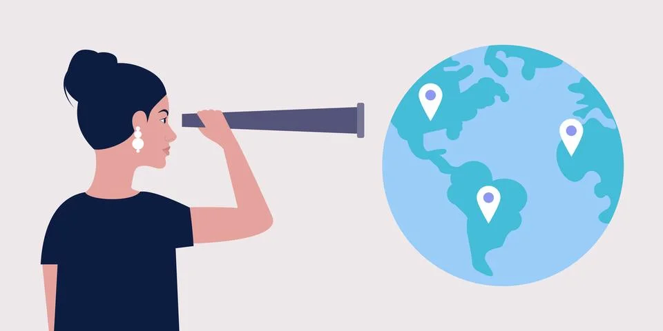 Geolocation, gps navigation concept Stock Illustration