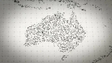 Geolocation Network Infrastructure Mapping Australia Data Analysis Technology Stock Footage 312360142