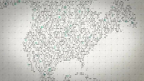 Geolocation Network Infrastructure Mapping United States Data Analysis  Stock Footage 312359354