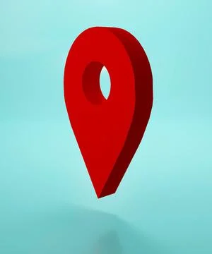 Geolocation sign 3d illustration Stock Illustration