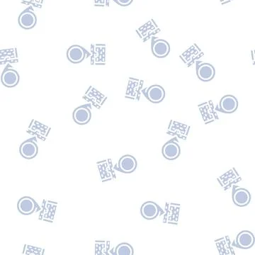Geolocation treasure glyph vector seamless pattern イラスト素材