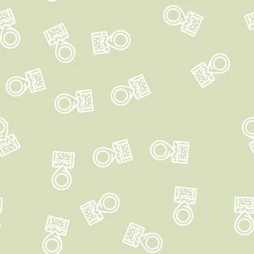 Geolocation treasure line vector seamless pattern Stock Illustration