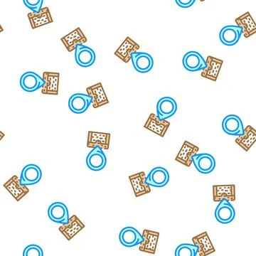 Geolocation treasure vector seamless pattern 스톡 일러스트