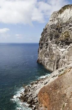 Geologic formation of Morro de Castelo Branco Stock Photos