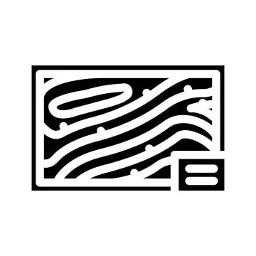 Geologic mapping mining glyph icon vector illustration Stock Illustration