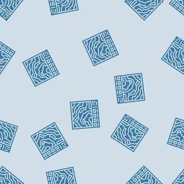 Geologic mapping mining glyph seamless pattern Stock Illustration