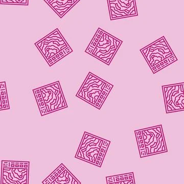 Geologic mapping mining line seamless pattern 스톡 일러스트