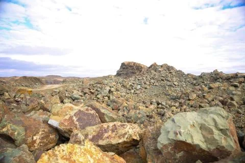 Geologic production. Fotos Stock