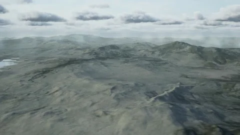 Geological changes lead to topographical alterations. Video stock 321279190