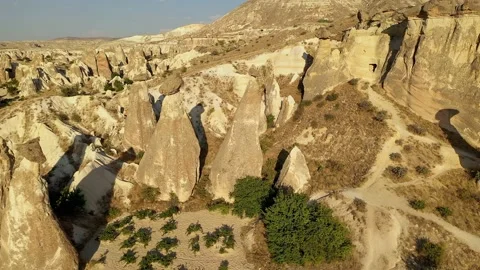 Geological chimney in Türkiye Stock Footage 237145656