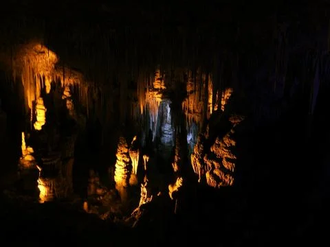Geological formation underground. Stock Photos