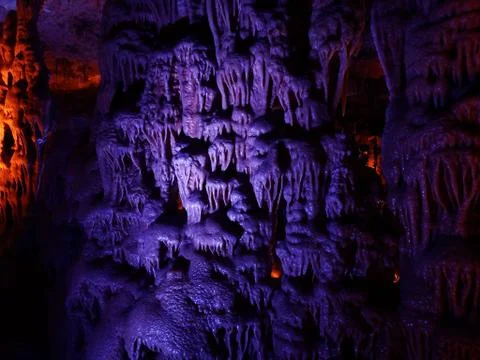 Geological formation underground. Stock Photos