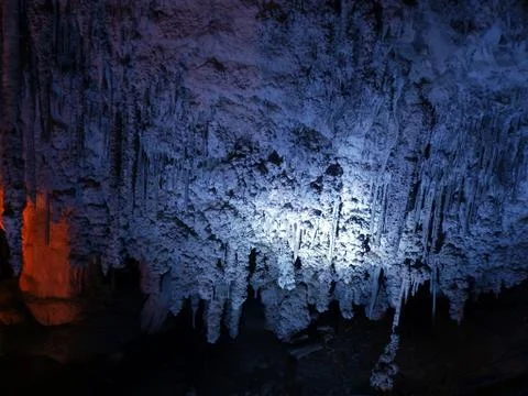 Geological formation underground. Stock Photos
