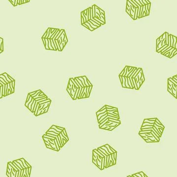 Geological modeling line vector seamless pattern Illustrazione stock