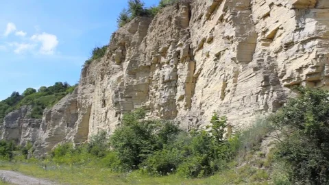 Geological outcrop Stock Footage 77473082