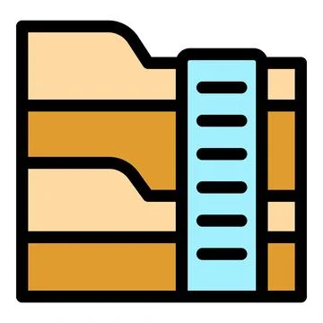 Geological strata showing different layers and a measurement scale represen.. Illustrazione stock