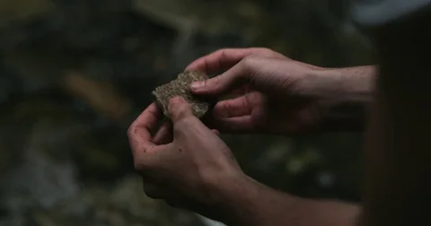 Geologist Studies Rock 動画素材 71186309