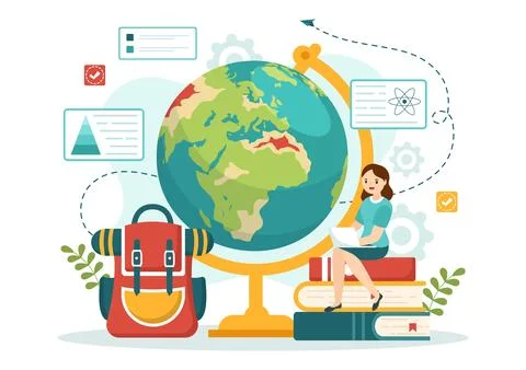 Geologist Vector Illustration with Soil Analysis and Features of the Earth .. Stock Illustration