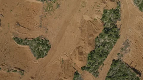 Geologists make the road. Pine forest in the mountains. Summer. Yakutia. Russia. 動画素材 253985212