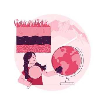 Geology abstract concept vector illustration. Stockillustratie