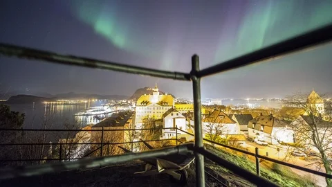 Geomagnetic storm in Norway Stock Footage 87783066