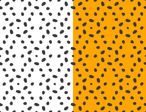 Geomentric seamless pattern, circular ornamental grid, black doodle brush drawn Stock Illustration
