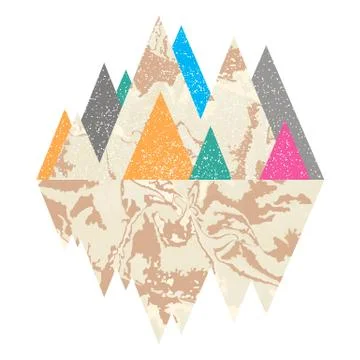 Geomerty design composition.Vector geometric triangle background Stock Illustration