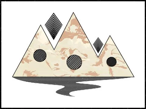 Geomerty design composition.Vector geometric triangle background. Stock Illustration