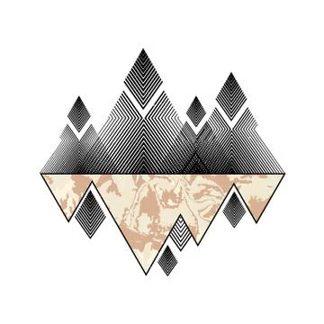 Geomerty design composition.Vector geometric triangle background. Stock Illustration